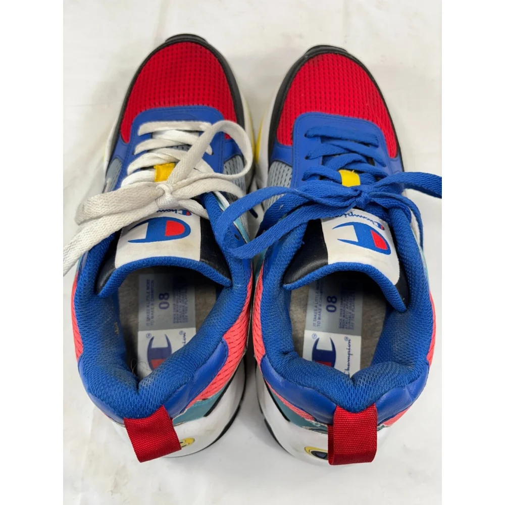 Champion Mens 93 Eighteen SP Color Block Sneaker Black Multi Size 8